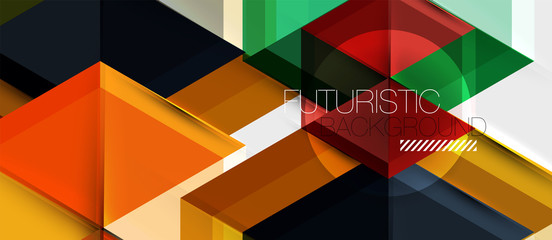 Fototapeta premium Hexagon abstract background, geometrical modern template
