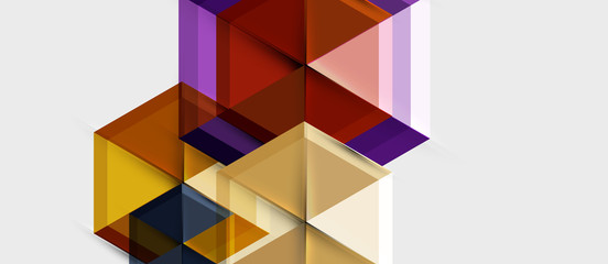 Hexagon abstract background, geometrical modern template