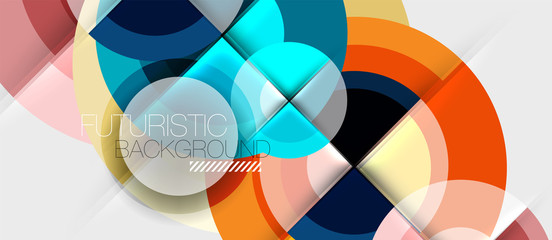 Obraz premium Geometric design abstract background - circles