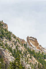 View of mountains in British Columbia, Canada.