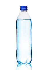 plastic small bottle with liquid