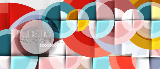 Geometric design abstract background - circles