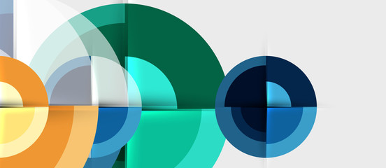Obraz premium Geometric design abstract background - circles