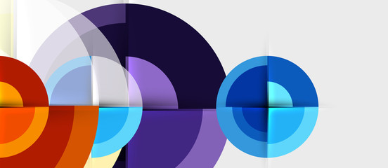 Obraz premium Geometric design abstract background - circles
