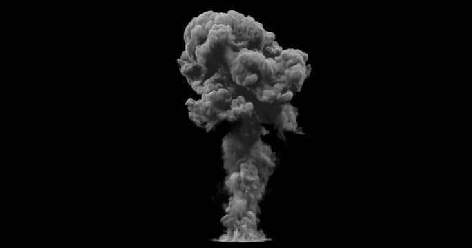 Giant real nuke explosion