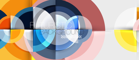 Obraz premium Circular geometrical design template