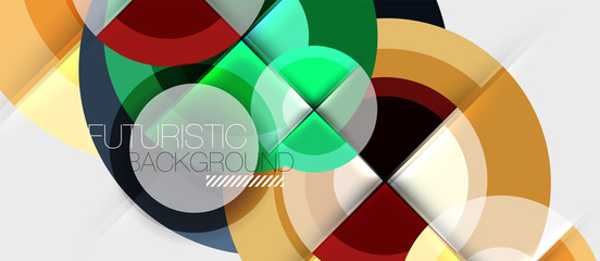 Obraz premium Circular geometrical design template