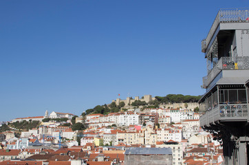 Panoramic view of the city of Lisbon. Portugal.	