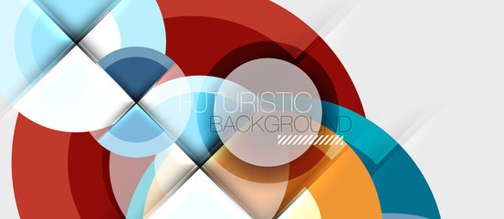 Geometric design abstract background - circles