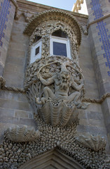 Fototapeta na wymiar A magnificent Palace in Sintra. Palacio da Pena. Portugal 