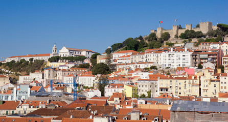 Panoramic view of the city of Lisbon. Portugal.	
