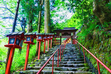 Fototapety  krajobraz Kibune w Kioto Japonia