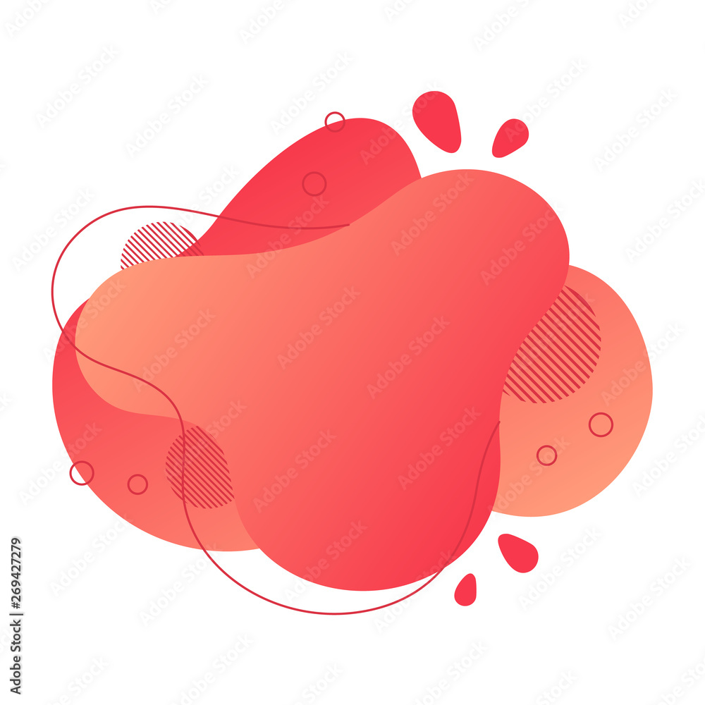 Poster abstract fluid design element