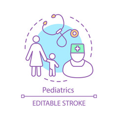 Pediatrics concept icon