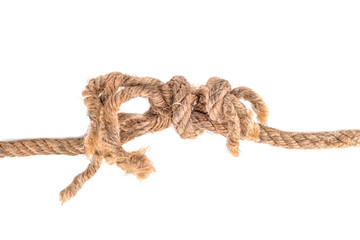 Rope on white background isolated