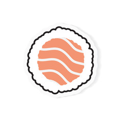 suhi roll icon- vector illustration