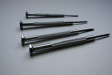 set of pens on white background