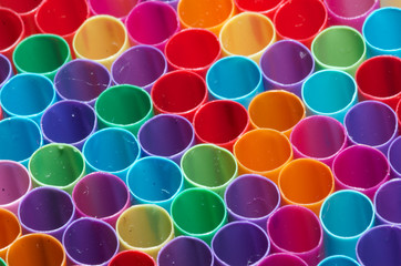 colorful straws
