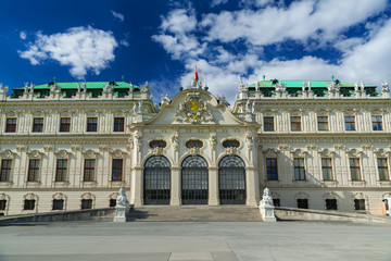 Fototapeta na wymiar Belvedere Palace complex in Vienna