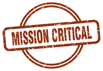 mission critical stamp - obrazy, fototapety, plakaty