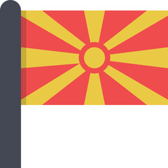 flag macedonia icon