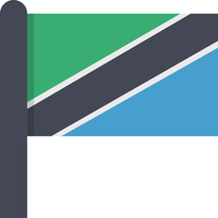 flag tanzania icon