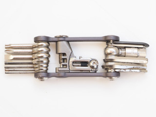 multitool for bike on a white background.