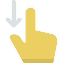 hand down icon