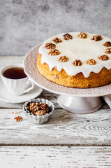 Pumpkin Cake with Cream Cheese Frosting