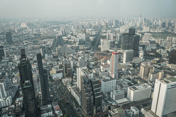 Fototapeta na wymiar Top view Bangkok , City