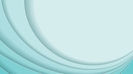 Abstract background with blue paper cut shapes. Vector illustration.