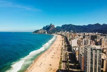 Papier Peint photo Copacabana, Rio de Janeiro, Brésil Aerial view of Ipanema beach, Rio de Janeiro, Brazil