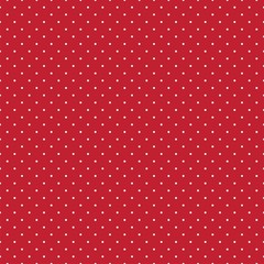 Seamless abstract polka dot shapes on red background for fabric, wallpaper, tablecloths, prints and designs. The EPS file (vector) has a pattern that will smoothly fill any shape.
