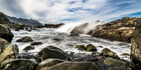 Morning surf on the Atlantic coast