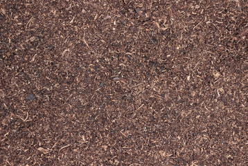 Pile heap of soil humus