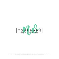 Initial N O NO elegant logo template vector