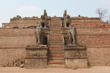 Naklejka premium Bhaktapur temple ruins