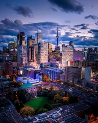 Light filtering roller blinds Toronto Epic City Skyline of Toronto Canada