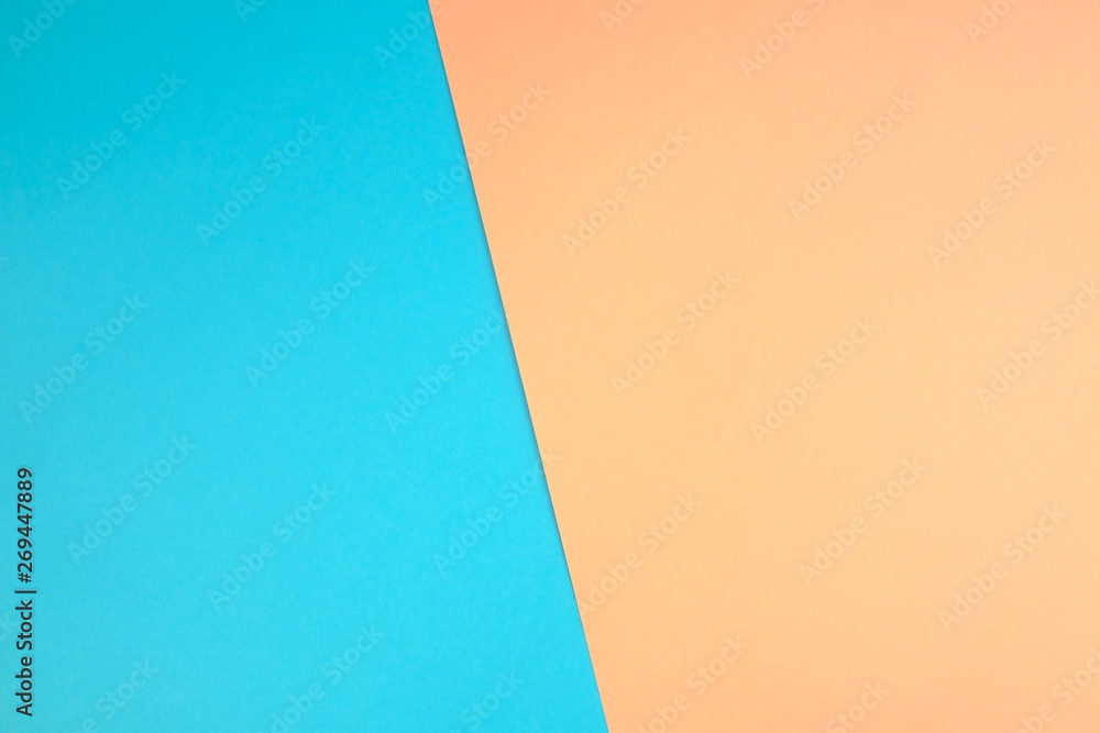 Poster flat lay out. abstract color background. paper blanks on a table. empty space for design and text