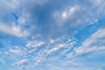 Blue sky with light cloud