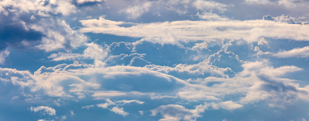 Naklejka na ściany i meble sky heaven with romantic clouds