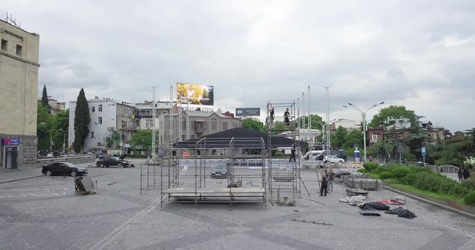Top Aerial Music Stage Construction