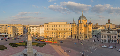 Łódź, Polska- widok na Plac Wolności.  © Tomasz Warszewski