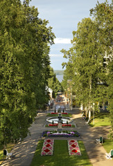Park in Kuopio. Northern Savonia. Finland