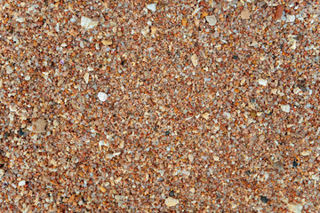 Sand texture for background. Top view.