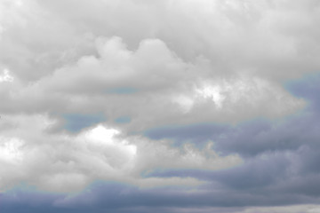 summer sky covered with dark thunder clouds