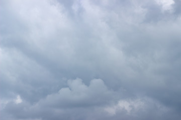 summer sky covered with dark thunder clouds