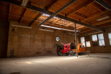 Naklejka na ściany i meble Industrial Warehouse Interior