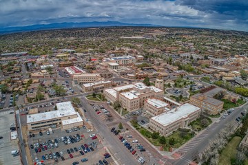 Santa Fe is the small Capitol of New Mexico built high in the Mountains