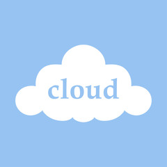 Cloud. Clouds icon. Sky. Weather. Vector illustration. EPS 10.